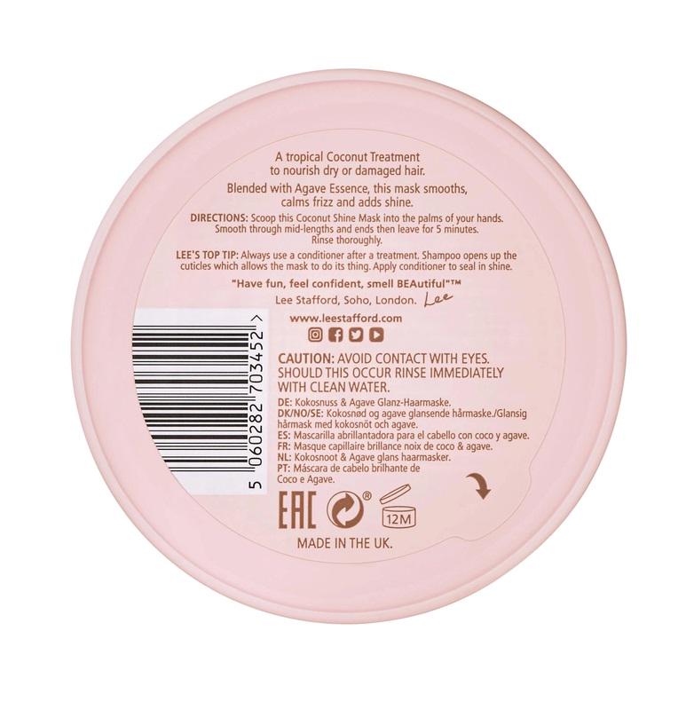 Маска для сияния с кокосовым маслом Coco Loco Coconut Shine Mask Lee Stafford 200 мл (5060282703452) - фото 6