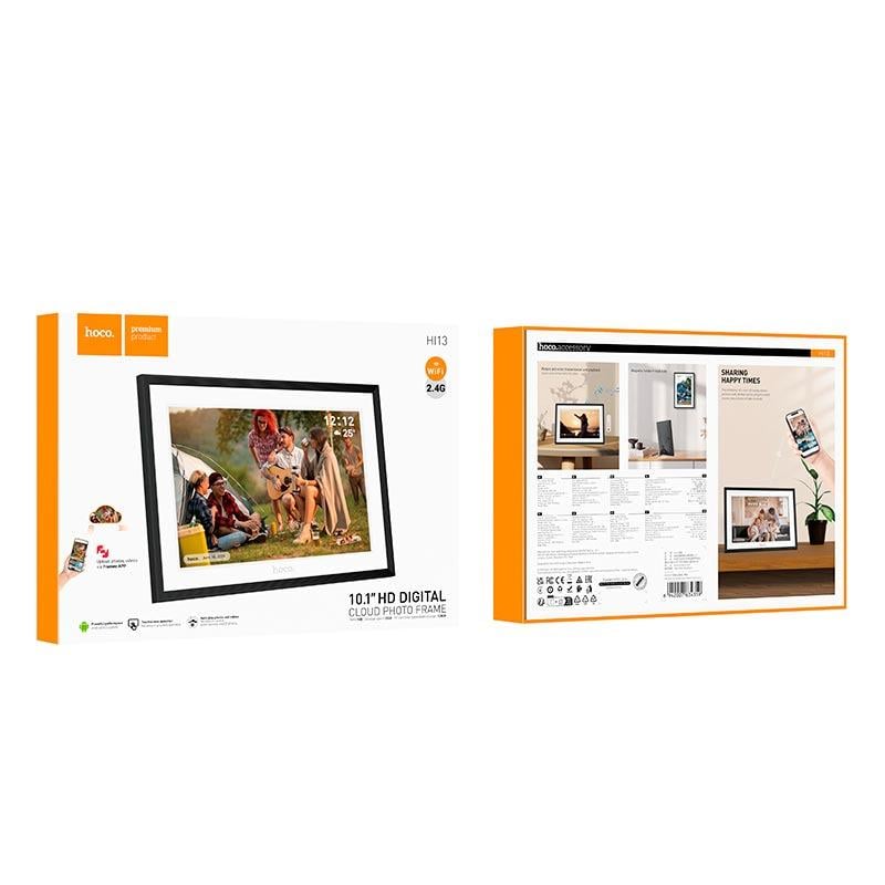 Фоторамка цифровая Hoco HI13 10,1'' digital cloud photo frame Android 6 Wi-Fi (613368) - фото 3
