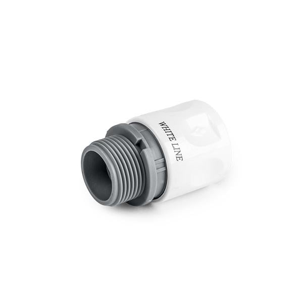 Коннектор Bradas Standard Line с внешней резьбой 3/4" White (21213)