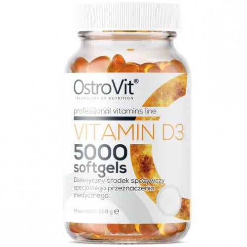 Витамин D3 Ostrovit Vitamin D3 5000 250 softgel