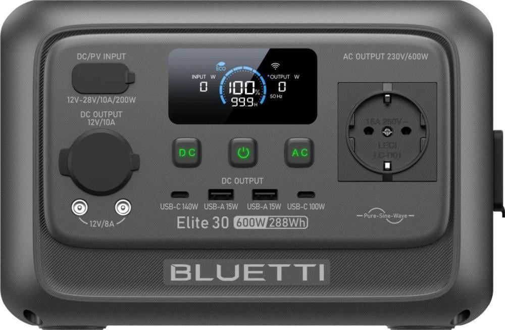 Зарядна станція портативна BLUETTI Elite 30 V2 600 Вт 288 Вт/ч