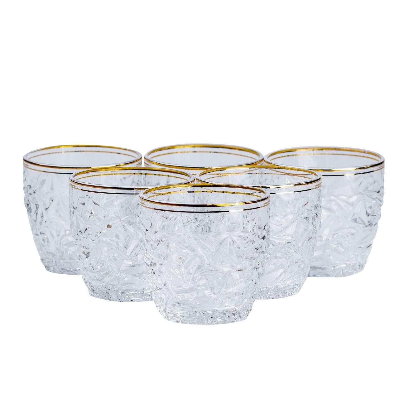 Набор стаканов Стеклянный 300 мл 6 шт. Прозрачный (4182)