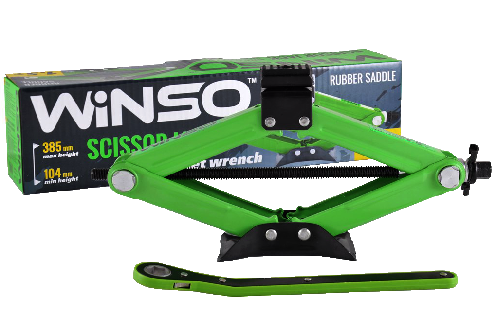 Домкрат ромбовый WINSO трещотка 1,5 т 104-385 мм (121520)