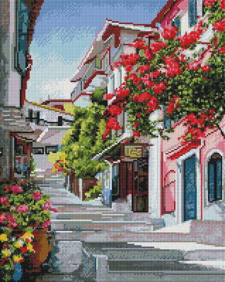 Алмазная мозаика Brushme Уютная улочка 40x50 см (GF4786) Алмазная мозаика Brushme Уютная улочка 40x50 см (GF4786)