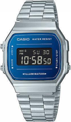 Часы наручные электронные Casio Collection A168WEM-2BEF со стальным браслетом (1888820462)