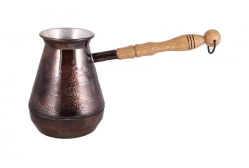 Турка медная Бригантина 500 мл Темный (Б-500) Турка медная Бригантина 500 мл Темный (Б-500)