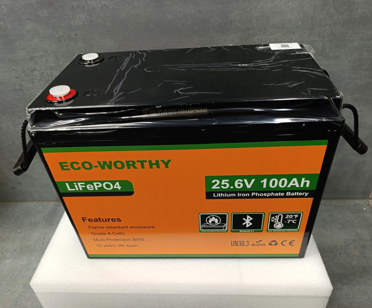 Комплект резервного живлення 4кВт інвертор Anenji ANJ-4000W 24V Wi-Fi 4кВт та акумулятор LiFePO4 Eco-Worthy 25,6V 100Агод 2560Wh