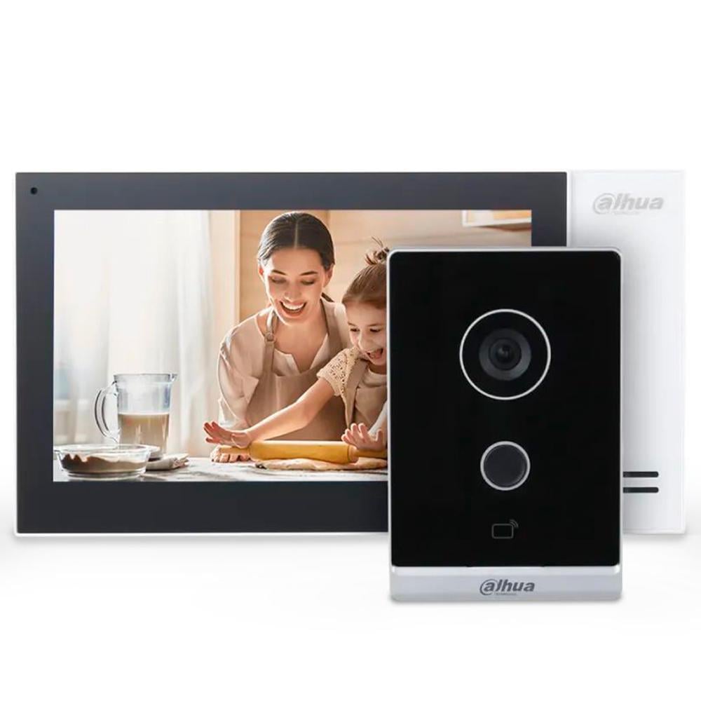 Комплект Wi-Fi видеодомофона Dahua Standart (DHI-VTO2211G-WP+DHI-VTH2421FW-P)