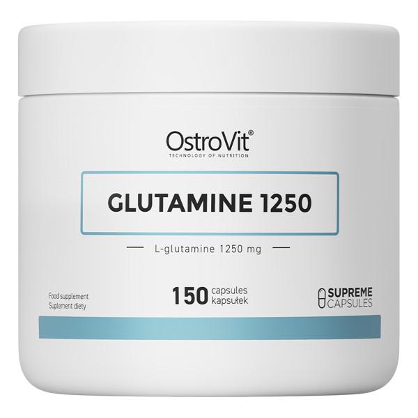 Глютамин для спорта OstroVit L-Glutamine 1250 мг 150 Caps