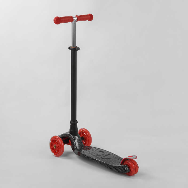Самокат детский четырехколесный Best Scooter A 25772/779-1524 колеса с подсветкой Красный (25312254)