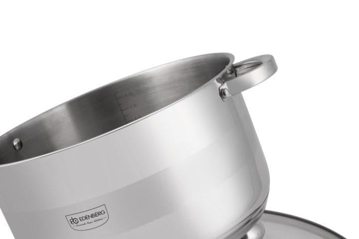 Каструля Edenberg EB-3009 9,5 л з кришкою - фото 6