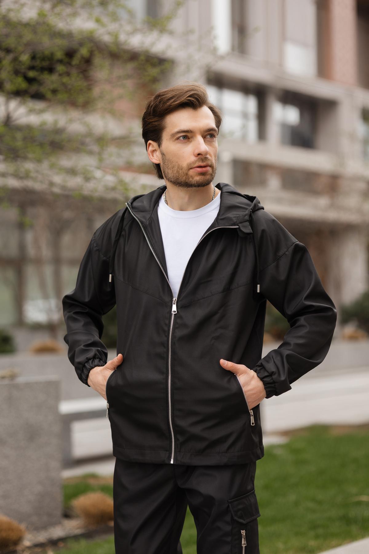 Костюм чоловічий Viter плащівка 3XL Чорний (1618227087/5) - фото 2 Костюм чоловічий Viter плащівка 3XL Чорний (1618227087/5) - фото 2