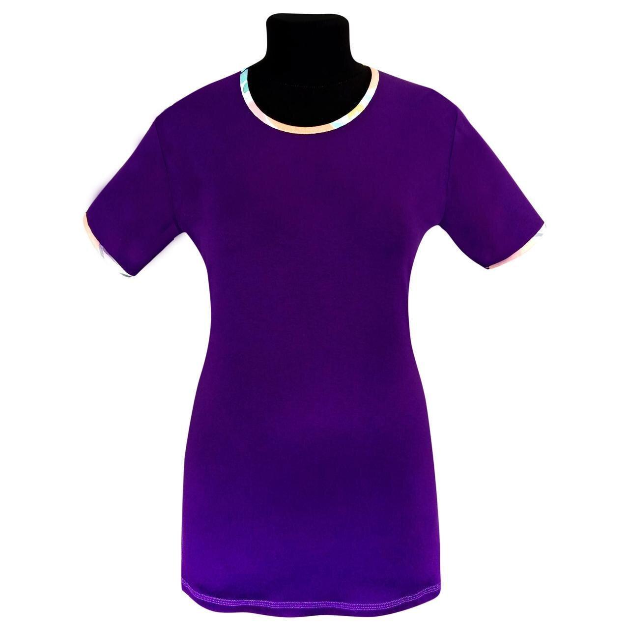 Блузка жіноча віскоза р.52-54 Фіолетовий (609) - фото 1 Блузка жіноча віскоза р.52-54 Фіолетовий (609) - фото 1