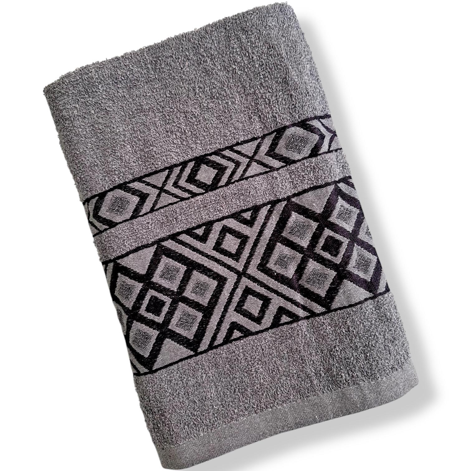 Полотенце махровое Malloory Home 70x140 см Серый (6726-2)