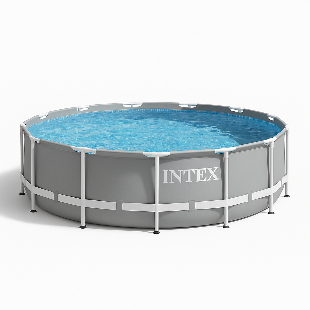 Басейн каркасний Intex 305x76 см Prism Frame Pool 4485 л Сірий (26554910)