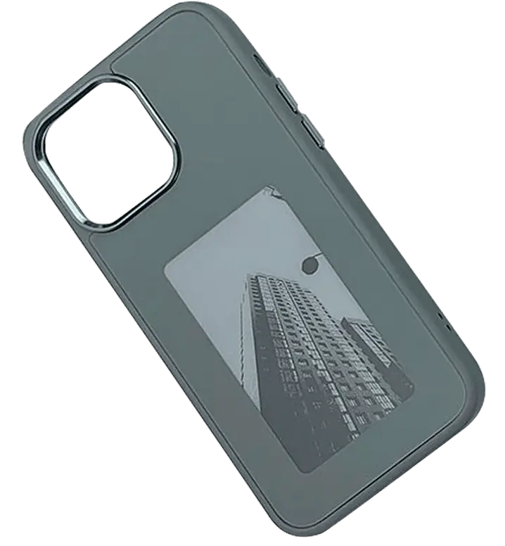 Чехол с технологией E-ink Screen Case for iPhone 15 Pro Titanium чехол с дисплеем