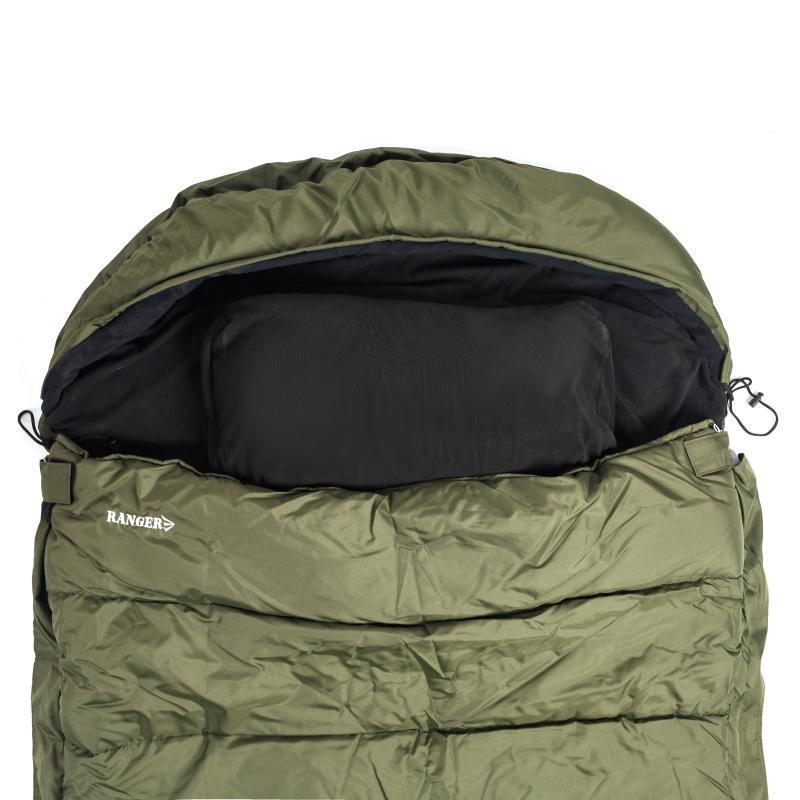 Мешок-одеяло спальный Ranger туристический с чехлом 210х95 см -15/-10/0 Green (RA5516G) - фото 4