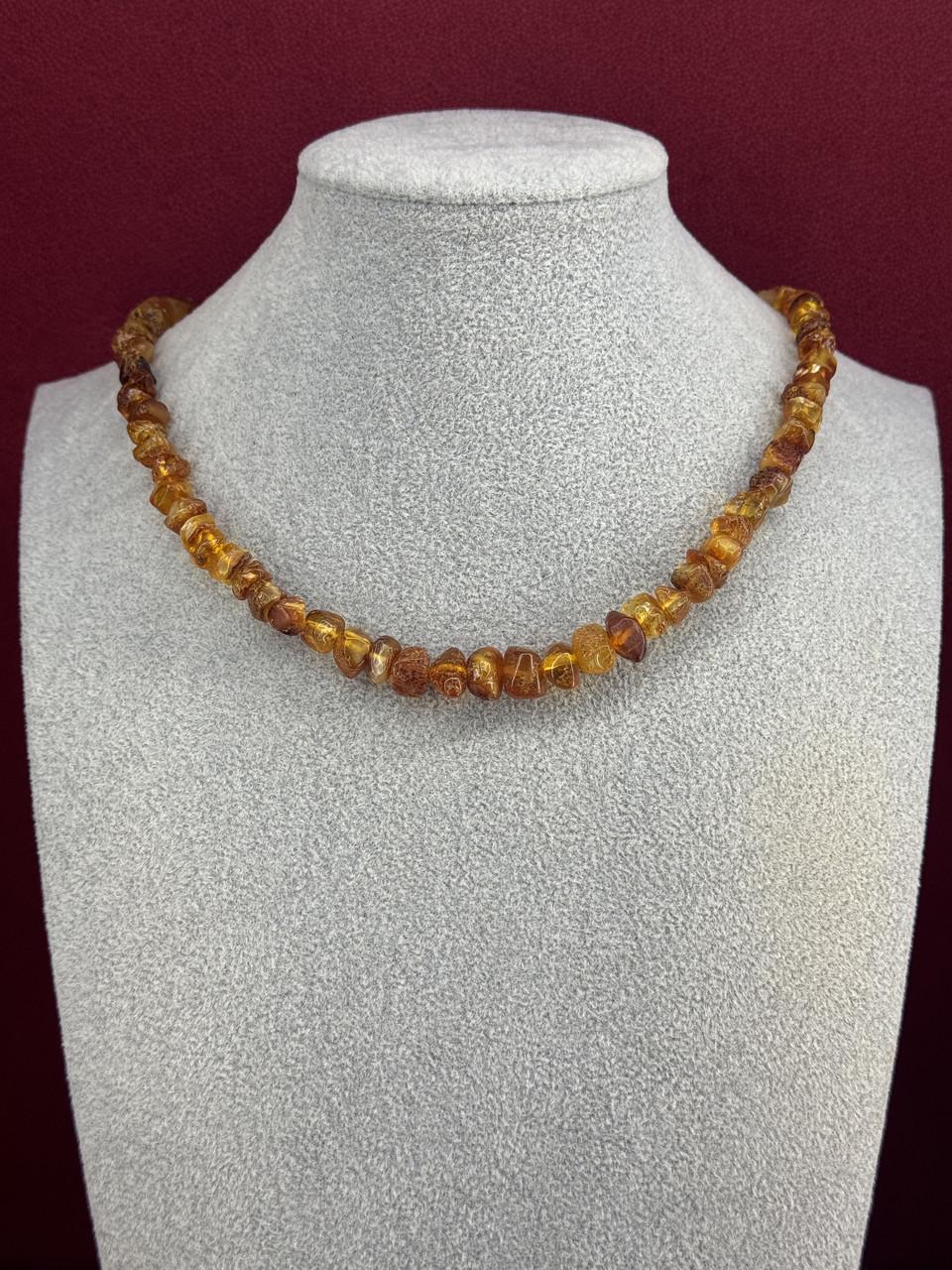 Ожерелье из янтаря лечебное 46 см (н-732)
