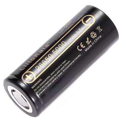 Акумулятор 26650 LiitoKala Lii-50A Li-ion 3,7V 5000 mAh (285696) Акумулятор 26650 LiitoKala Lii-50A Li-ion 3,7V 5000 mAh (285696)