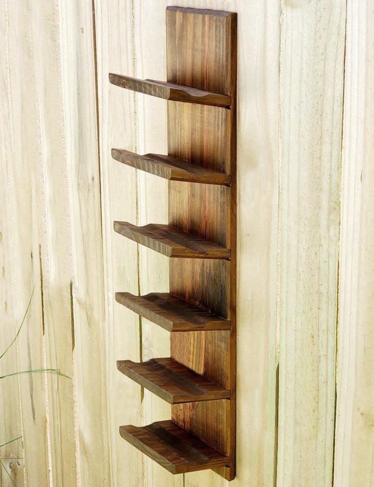 Полка для вина настенная из дерева Тахара 6 Тектона (ПНК-604024)