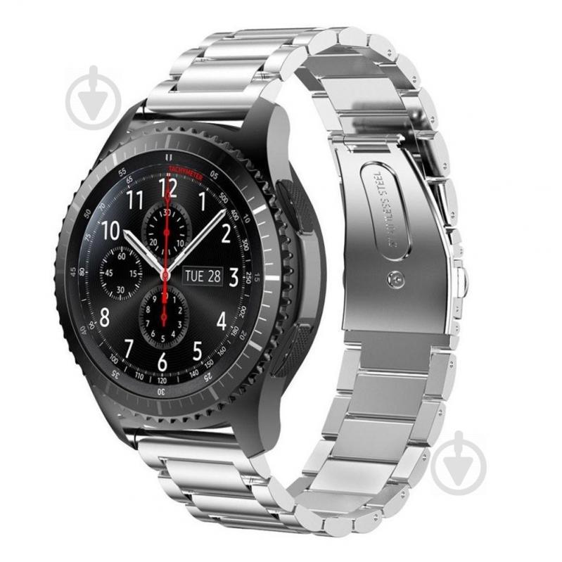 Ремешок BeWatch стальной для Samsung Gear S3 Серебро (1020405)