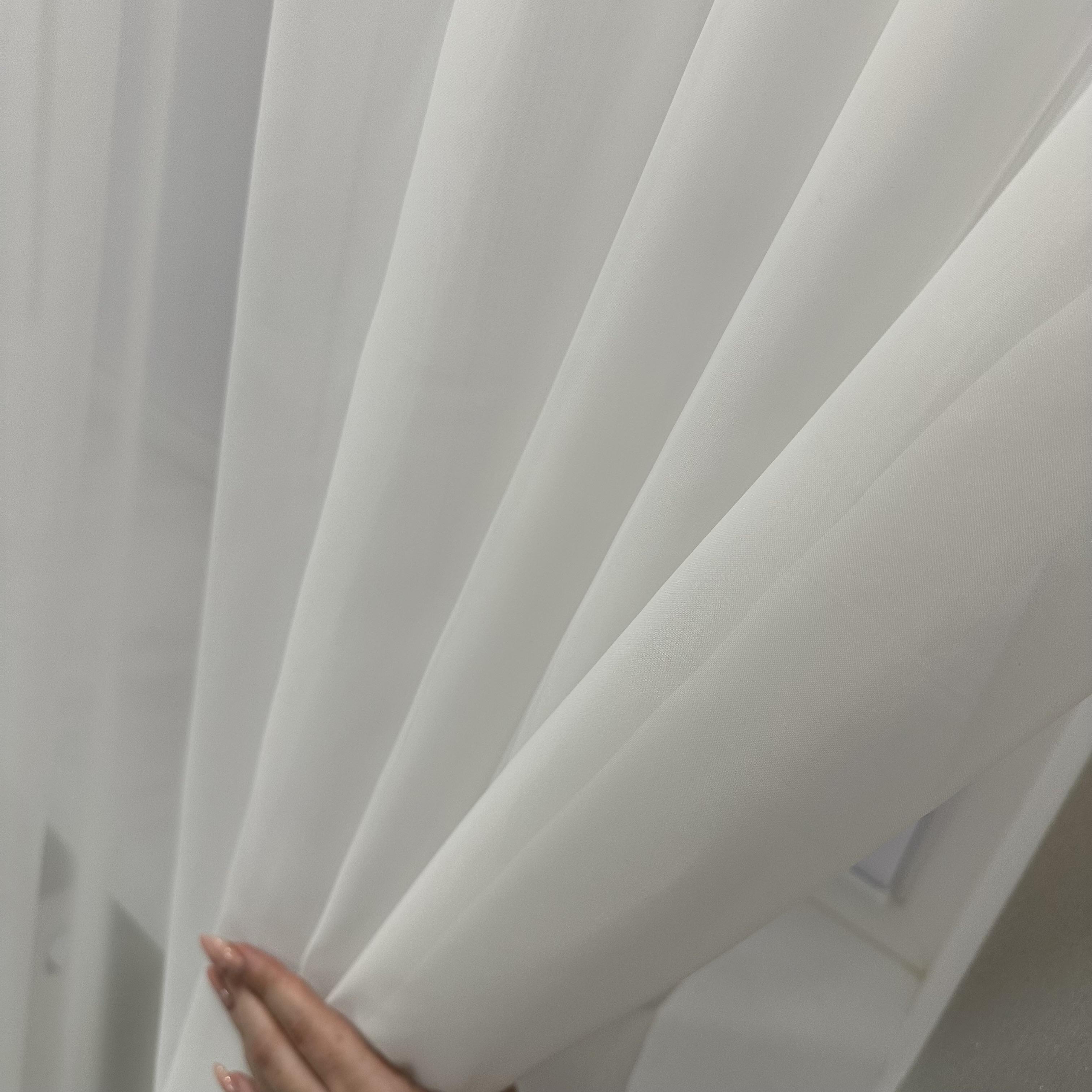 Тюль шифоновий готовий на тасьмі 500х270 см Білий (ТШ-5) - фото 3 Тюль шифоновий готовий на тасьмі 500х270 см Білий (ТШ-5) - фото 3