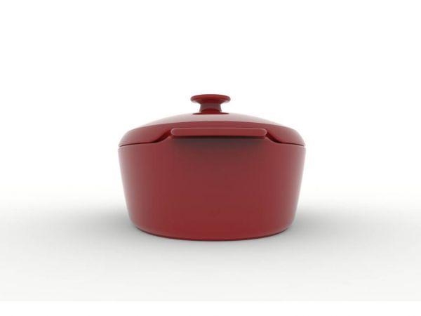 Гусятница Emile Henry Ovenware с крышкой 5,8 л Красный (348456) - фото 4