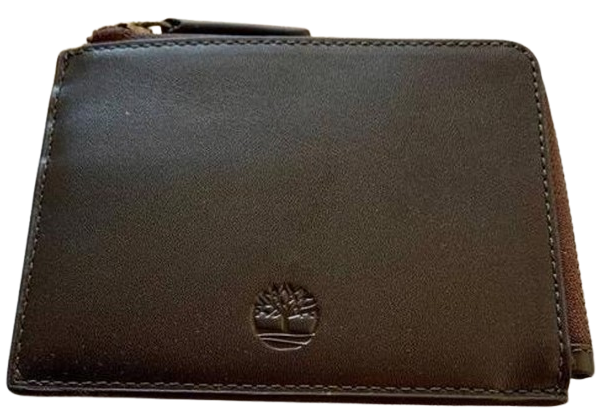 Кошелек мужской Timberland кожаный с отделением для кредитных карт Темно-коричневый (463035) - фото 2