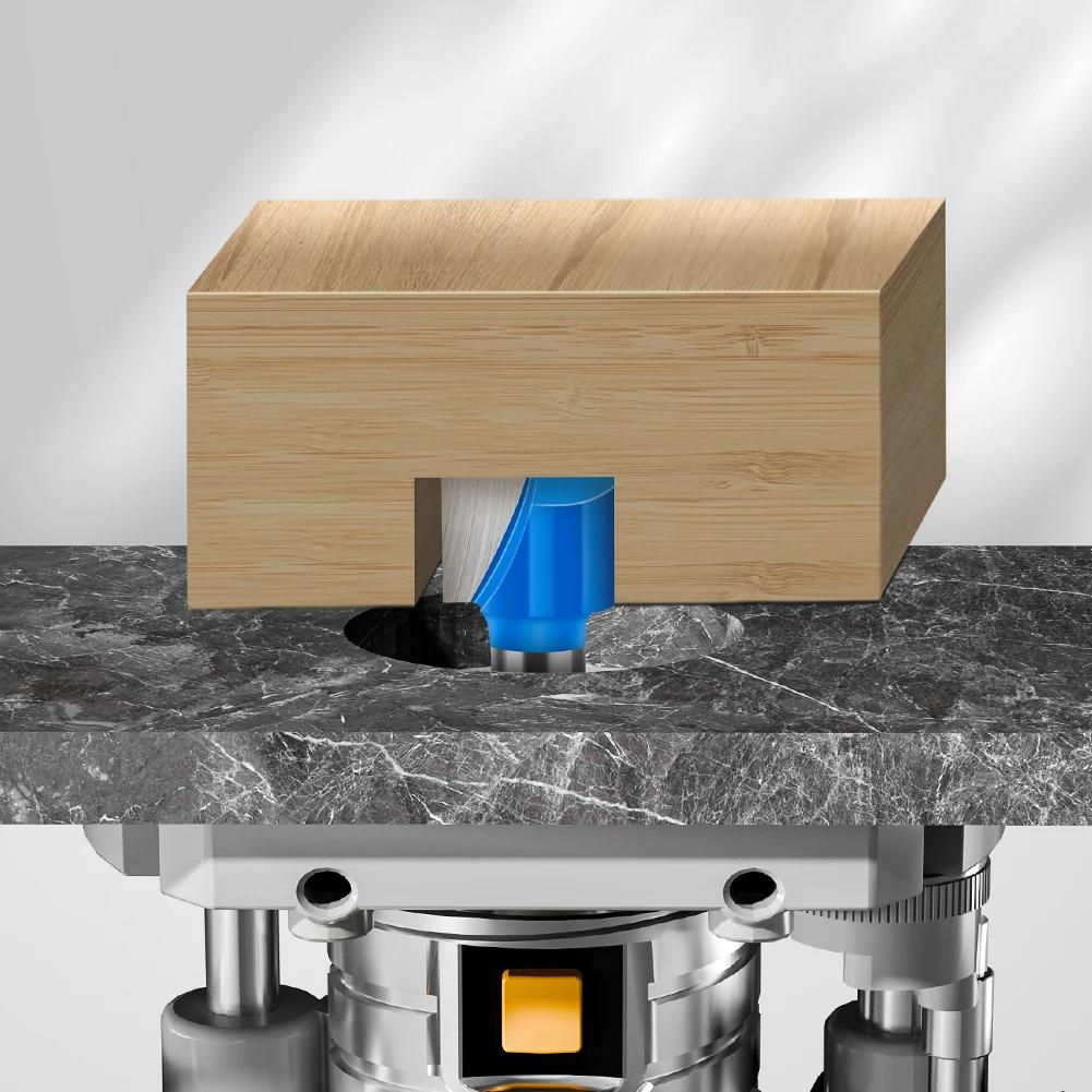 Набор фрез по дереву прямых пазовых хвостовиков 8 мм 4 шт. - фото 3