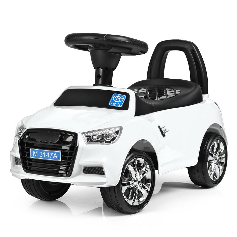 Каталка-толокар детская Bambi Racer с музыкой и светом Белый (M 3147A-1)