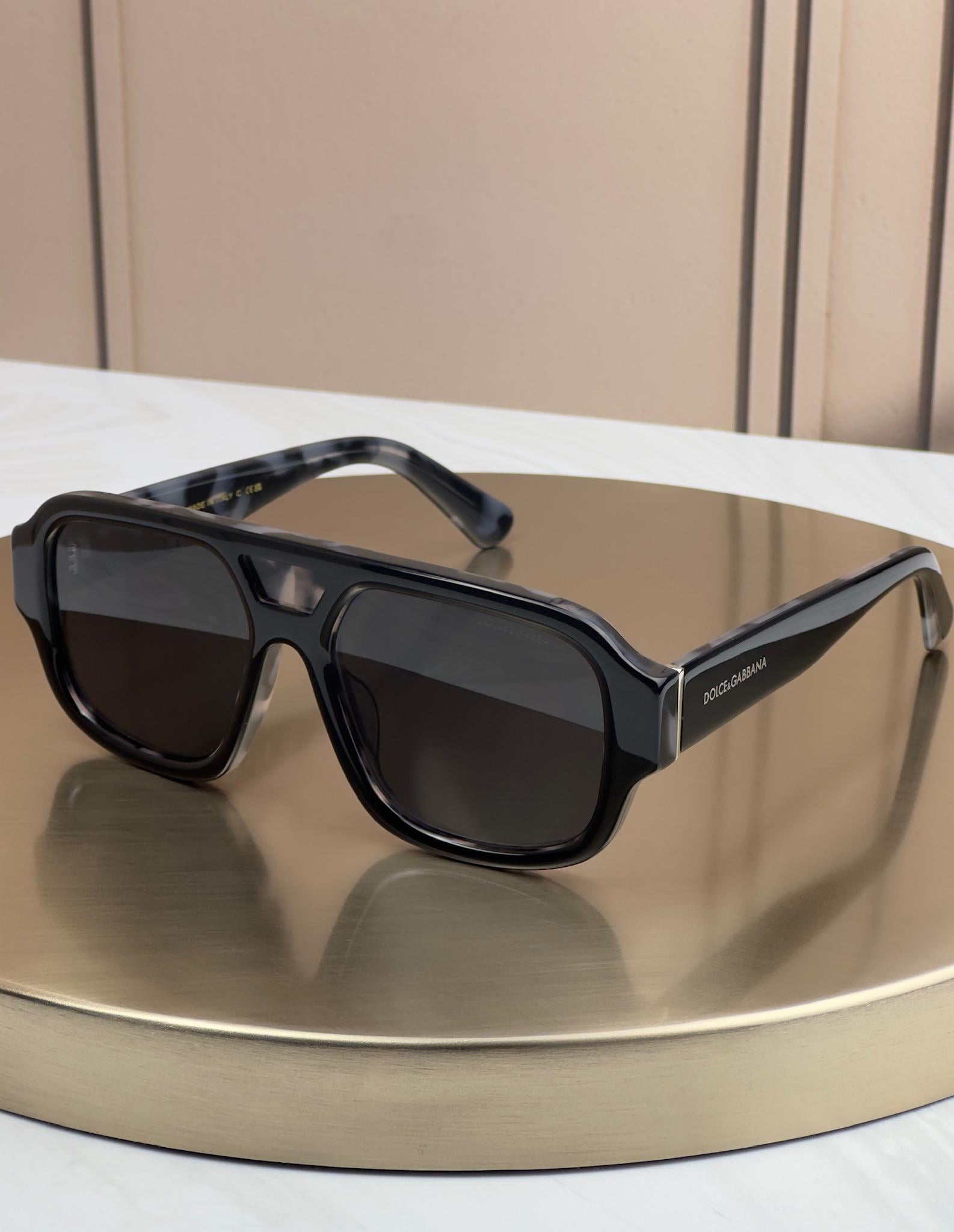 Солнцезащитные очки Dolce & Gabbana DG4516 авиаторы с двойным мостиком темная мужская линза Черный Солнцезащитные очки Dolce & Gabbana DG4516 авиаторы с двойным мостиком темная мужская линза Черный