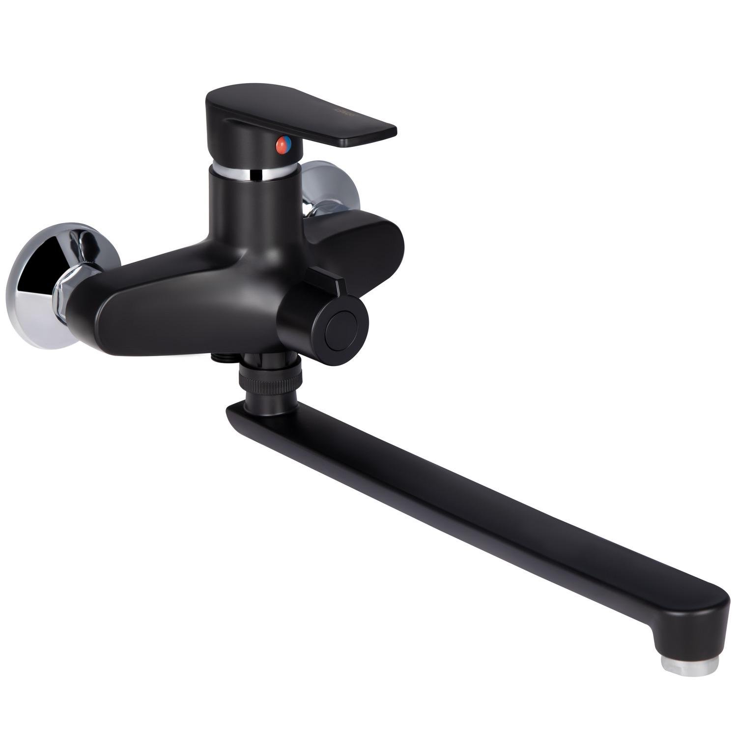 Смеситель для ванны Brinex 35B 005 BRIN35B005 однорычажный Черный (133984)