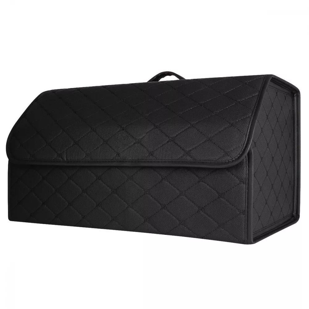 Органайзер автомобильный в багажник Proove эко-кожа разборной 54х30х30 см Black (65d69b77) Органайзер автомобильный в багажник Proove эко-кожа разборной 54х30х30 см Black (65d69b77)