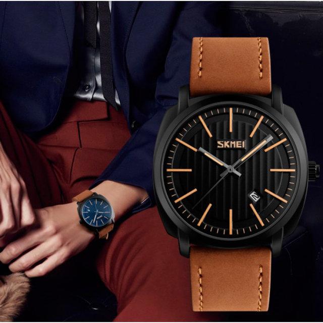 Наручний годинник чоловічий Skmei 9169 kowboy Коричневий (9169 brown) - фото 4