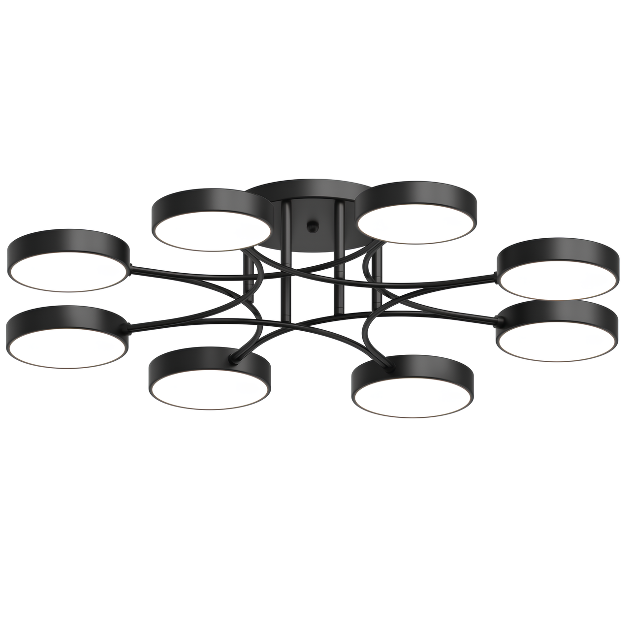 Люстра светодиодная Sirius 144W 3000-6500К Черный (B X13266/8 BK)