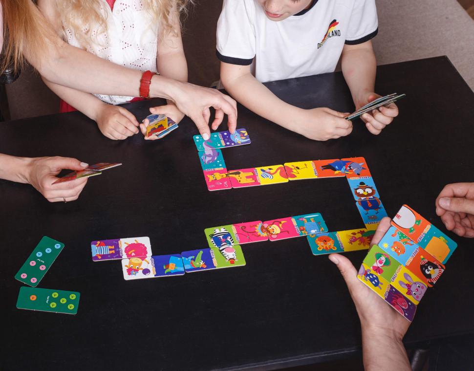 Настольная игра Vladi Toys Crazy Домино 21х5х18 см от 3 лет Коралловый (SR-113-N-920) - фото 4