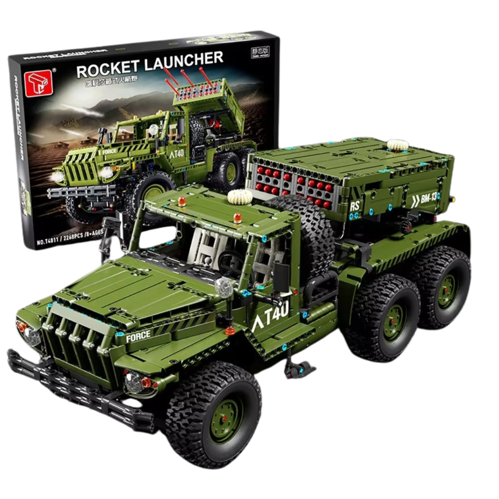 Конструктор детская игровая военная ракетная установка T4011 2268 деталей