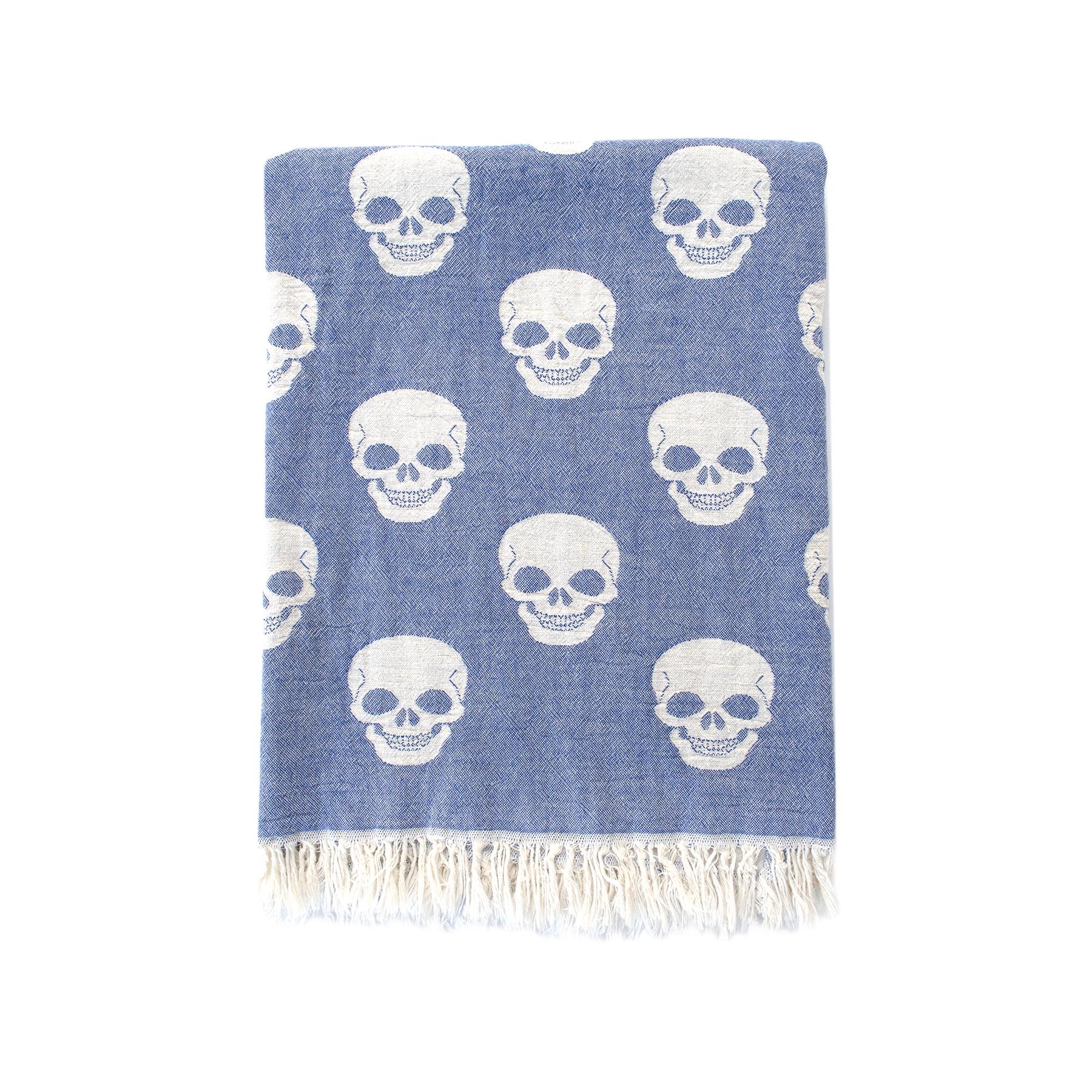 Полотенце Lotus Home Pestemal Skull 90х160 см Denim