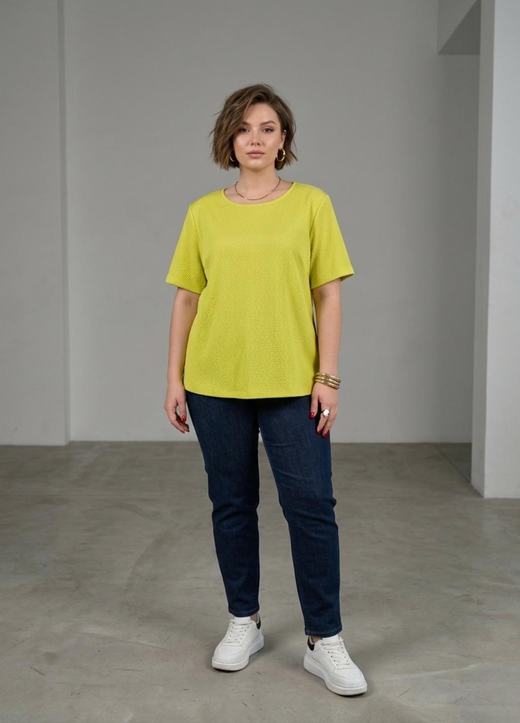 Футболка женская текстурированная The Debenhams Collection 16779 2XL Лимонный