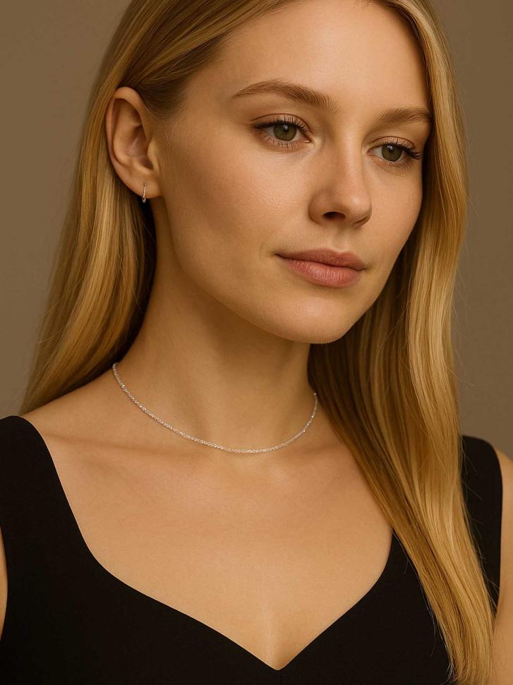 Чокер LeBijou з натурального каміння Прозорий (4768)