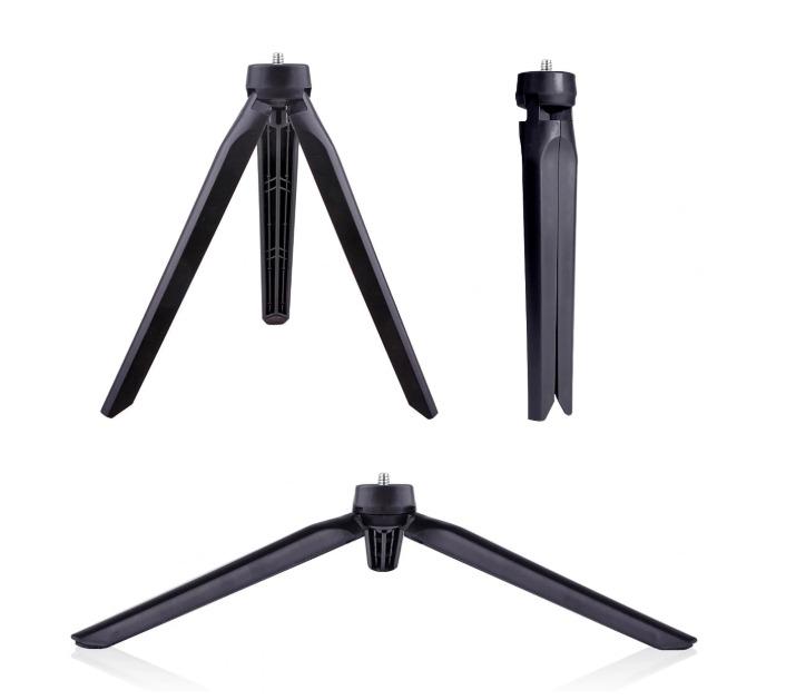 Кольцевая светодиодная LED лампа Mirror MJ26 26 см с пластиковым штативом Черный (7390248 / L) - фото 4