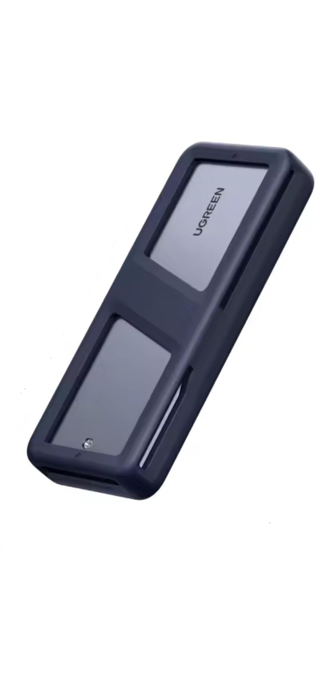 Карман для жестких дисков внешний UGREEN CM777 20 Gbps M.2 NVMe to USB 3.2/Type-C Grey (25665) - фото 1 Карман для жестких дисков внешний UGREEN CM777 20 Gbps M.2 NVMe to USB 3.2/Type-C Grey (25665) - фото 1
