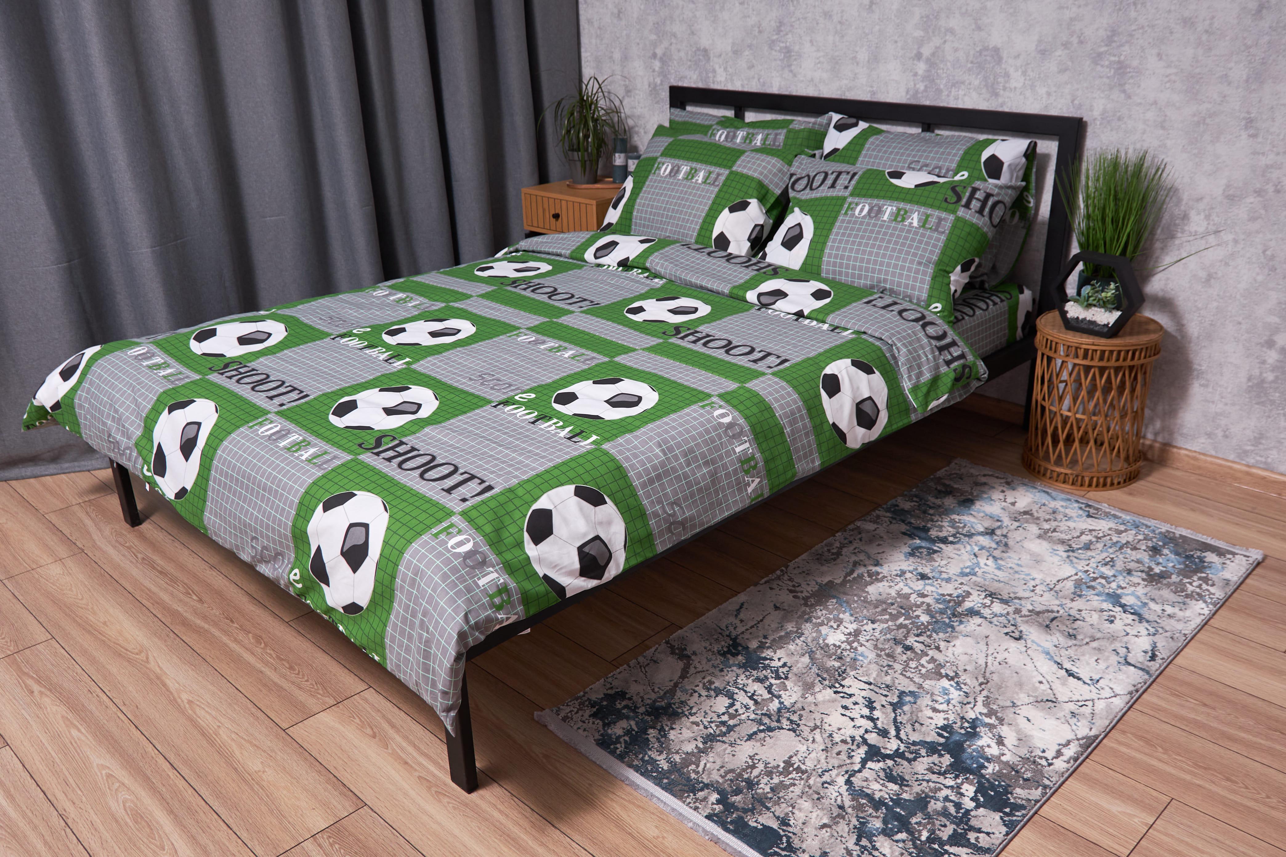 Комплект постельного белья Moon&Star Gold Люкс Football бязь двуспальный 175х210 см наволочки 2 шт. (MS-820002025)