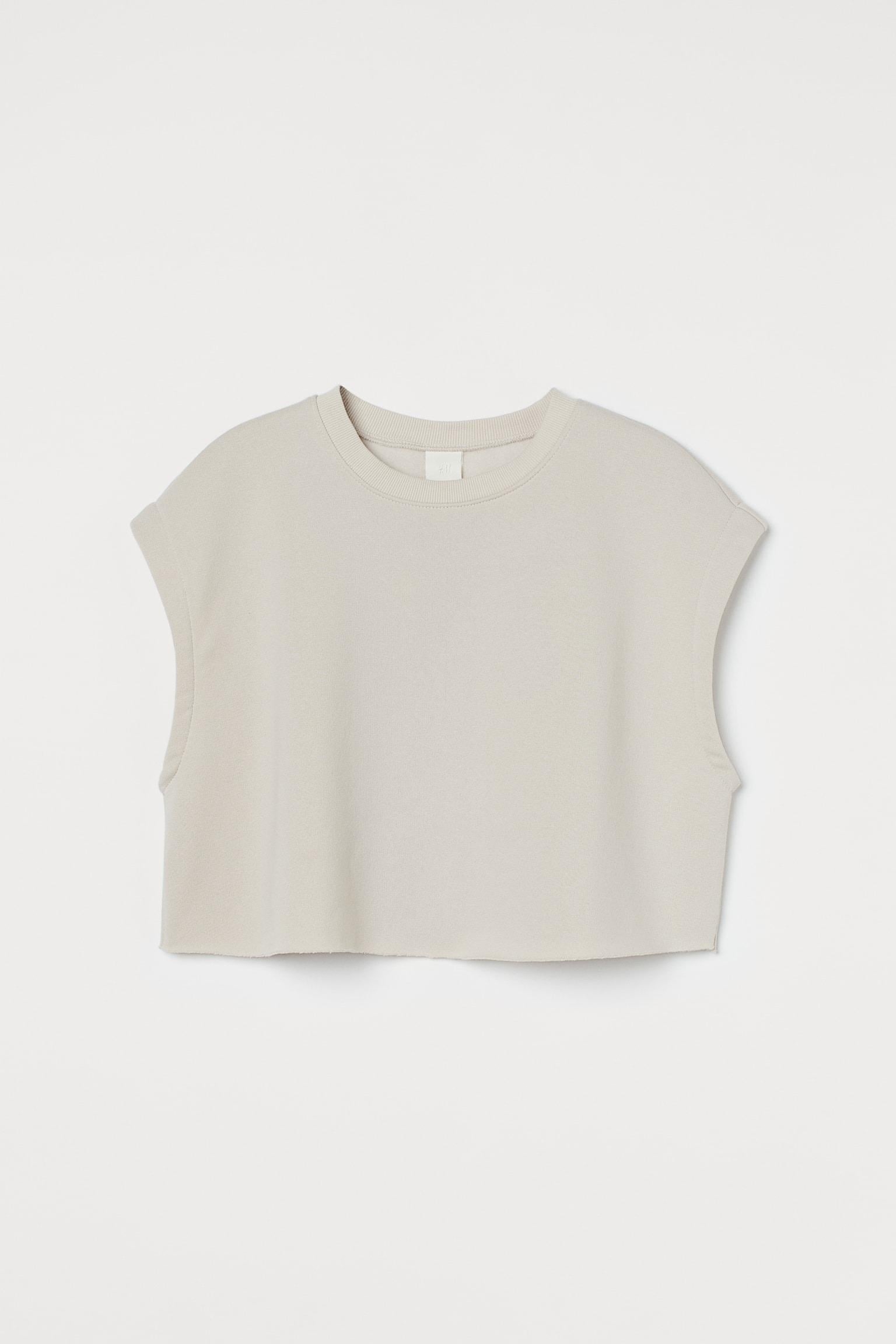 Майка-топ H&M XL Сіро-бежевий (S2406998428)