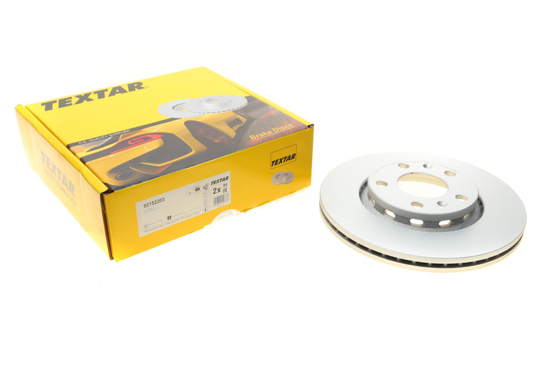Диск тормозной задний TEXTAR для Audi A8 02-10/VW Phaeton 02-16 PRO 280x22 мм (92152203)