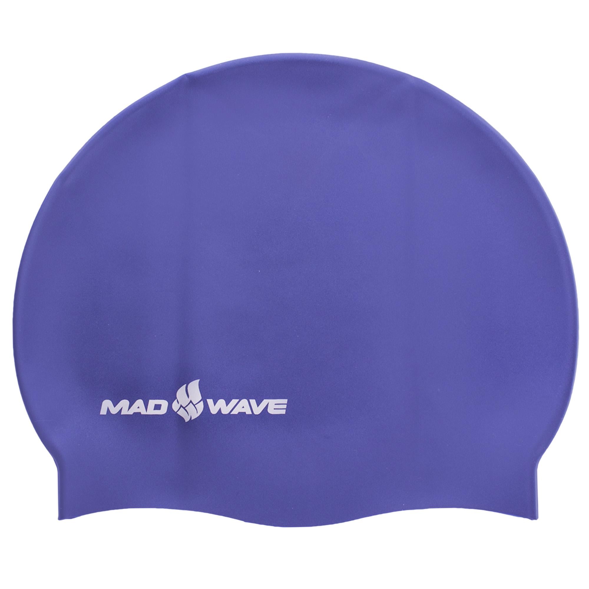 Шапочка для плавання Mad Wave METAL M053505 силіконова Темно-синій (AM0009450)