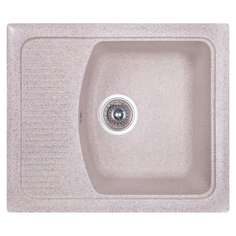 Мойка для кухни гранитная прямоугольная Fosto 5850 kolor 300 FOS5850SGA300 Бежевый (54546)