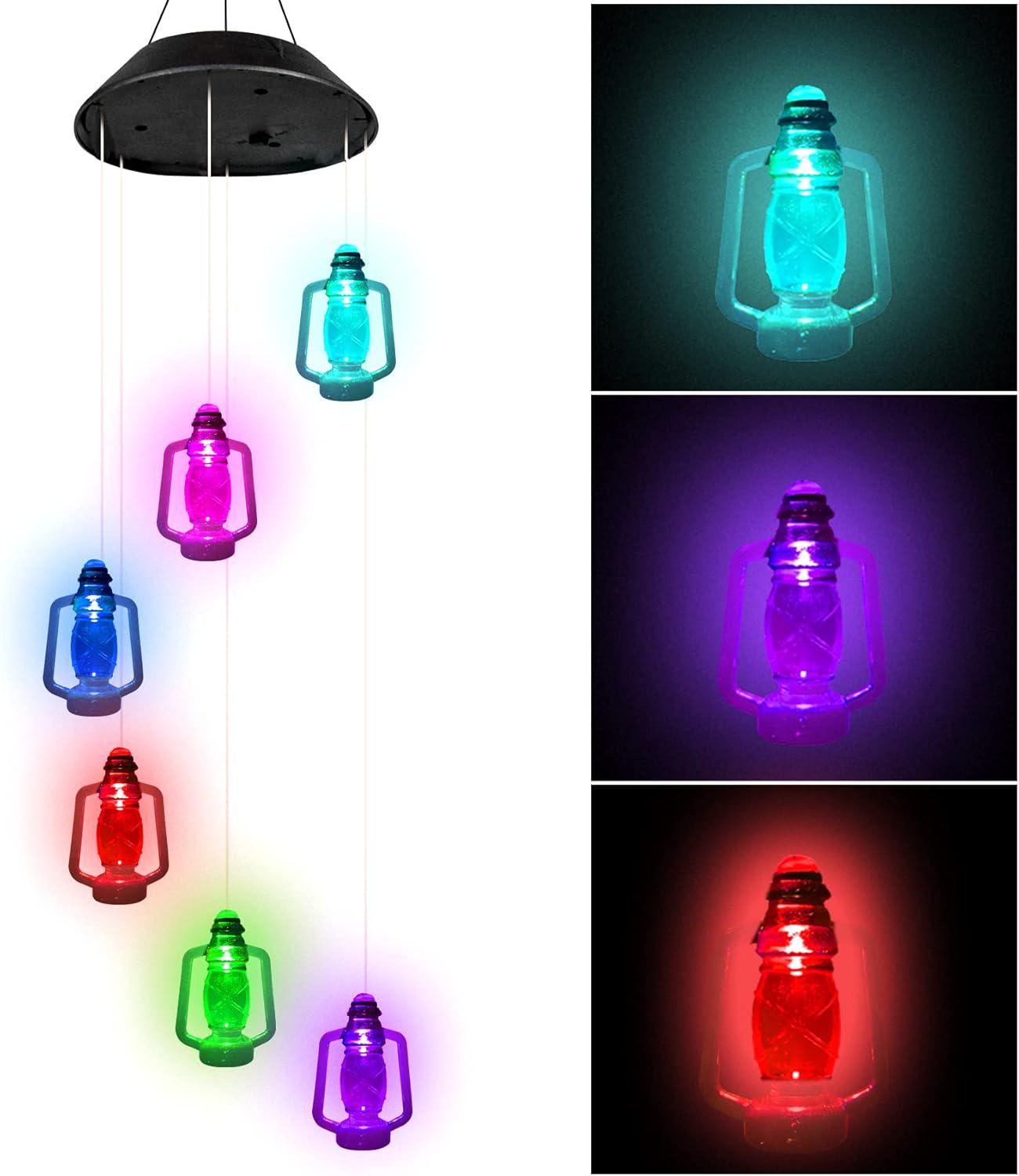 Лампа на солнечной батарее уличная Музыка ветра Фонари 6 LED подвесная Разноцветный (МХ-00009022) - фото 3 Лампа на солнечной батарее уличная Музыка ветра Фонари 6 LED подвесная Разноцветный (МХ-00009022) - фото 3