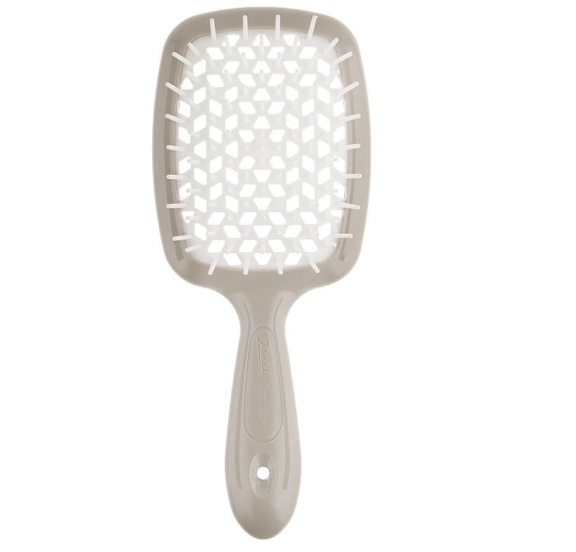 Щетка для волос серая с белым Superbrush Janeke (8006060611790)