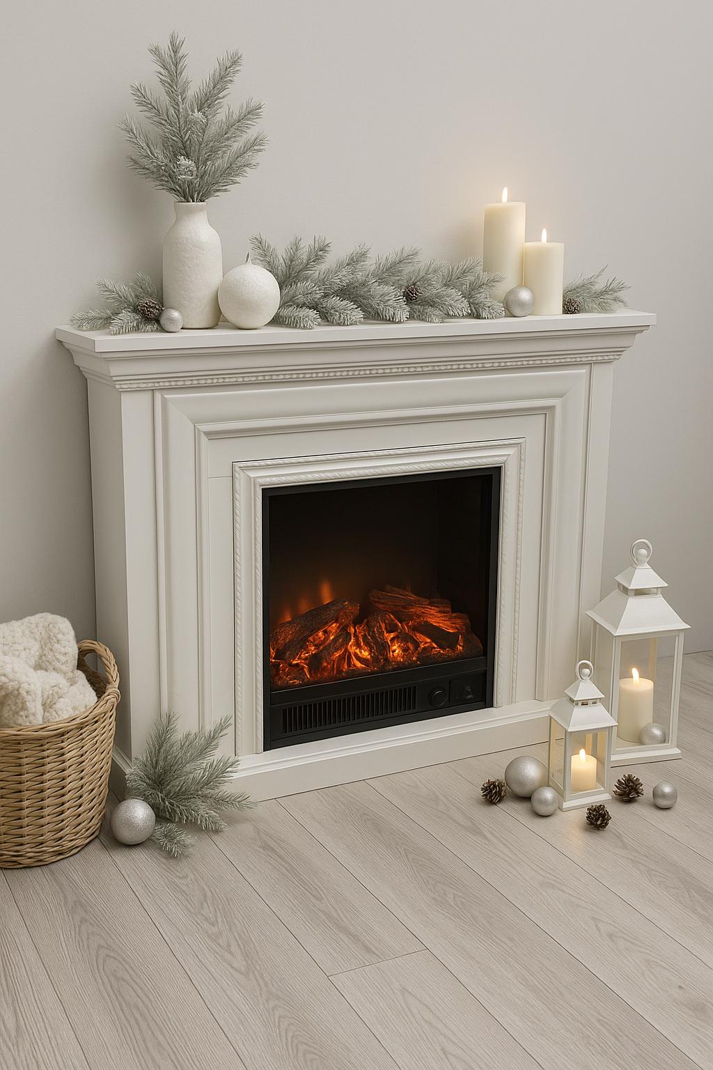 Камин электрический Elizabet White Bluetooth звук потрескивания дров 1500 Вт (10080128) Камин электрический Elizabet White Bluetooth звук потрескивания дров 1500 Вт (10080128)